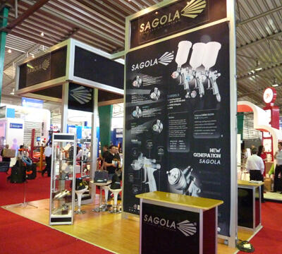 Sagola presente en la feria de México con su importador exclusivo para carrocería Paint Shop